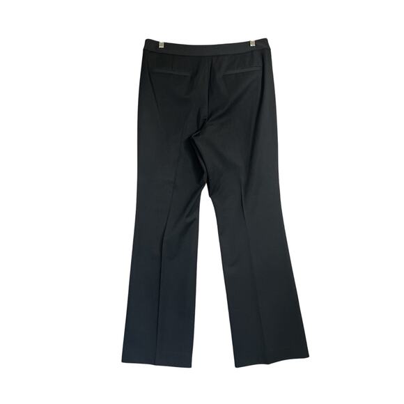Talbots Pants Womens 12 Black Wide Leg Heritage Trousers Front Zip Career Office - Picture 2 of 9